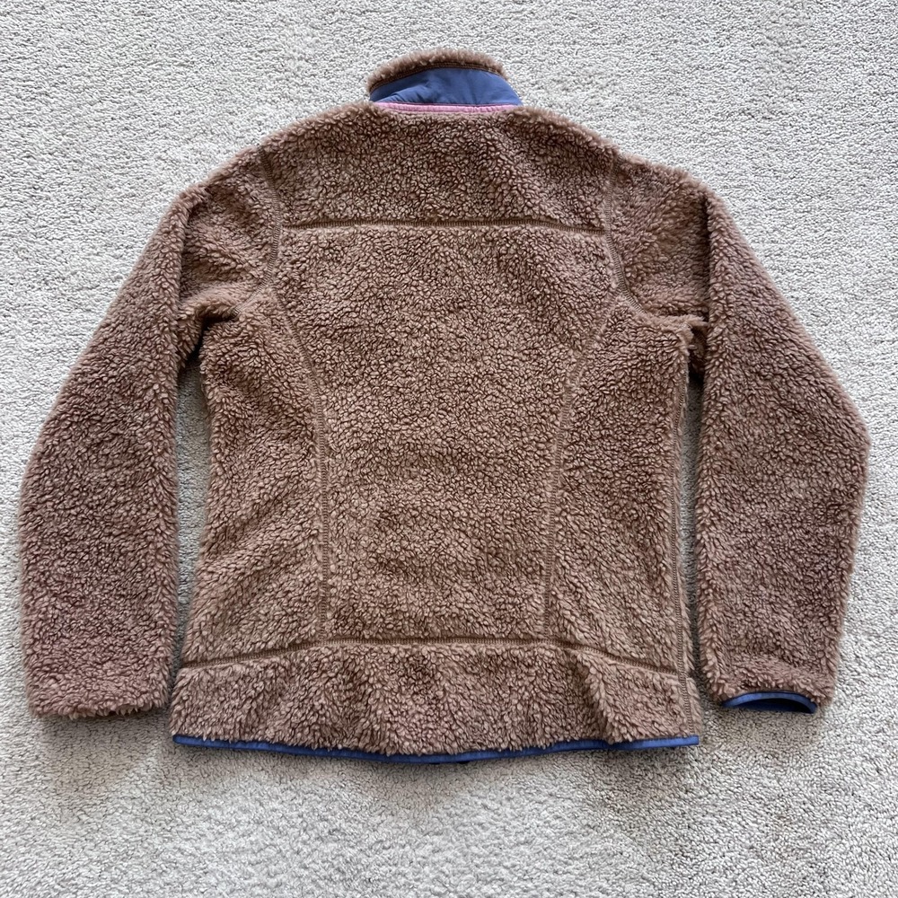 Patagonia Classic Retro-X Pampas Tan Fleece Zip Jacket Womens M Brown Outdoor - Picture 2 of 14